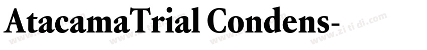 AtacamaTrial Condens字体转换 AtacamaTrial Condens字体转换